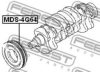 MITSUBISHI MD354477 Belt Pulley, crankshaft